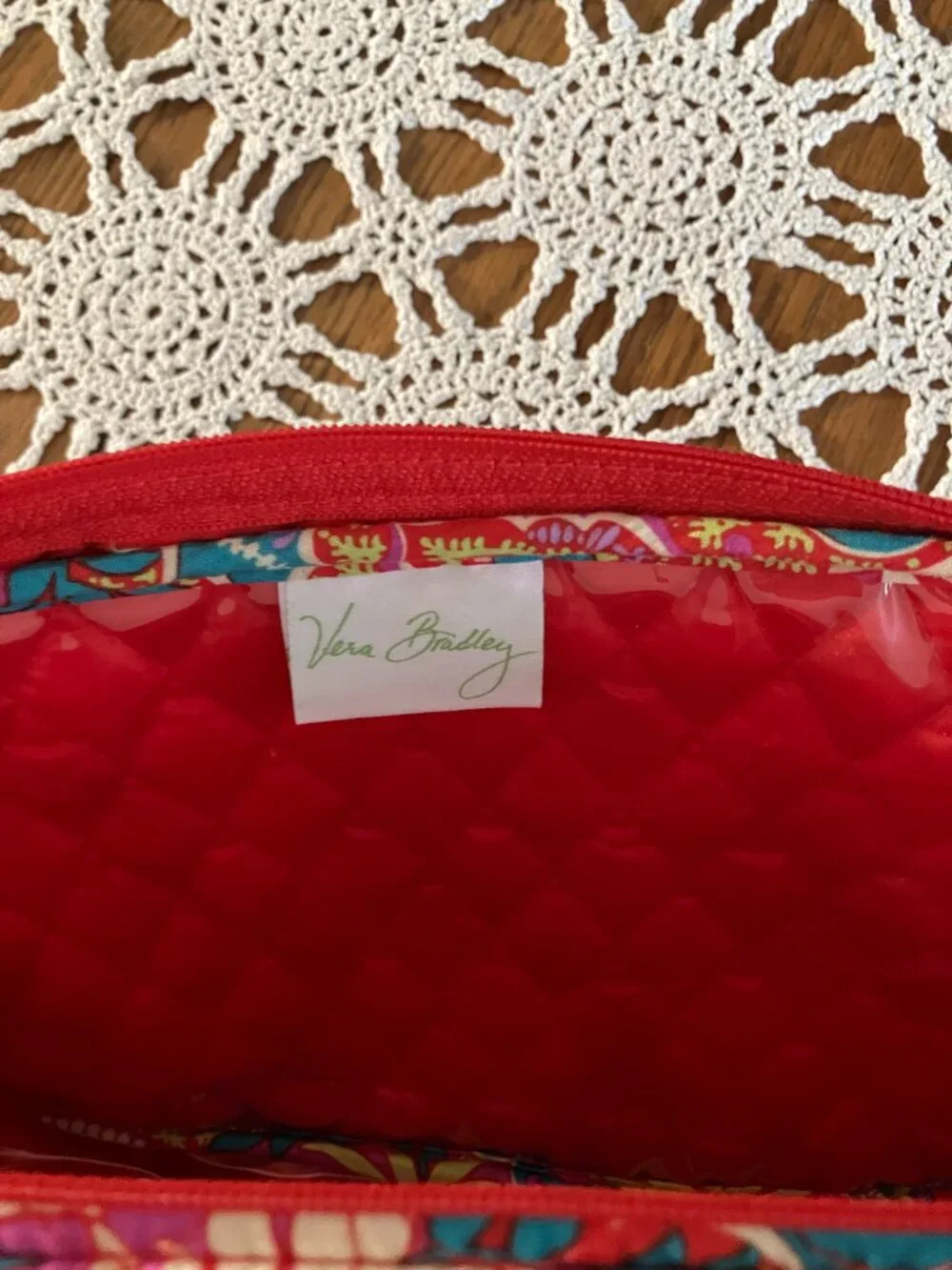 Vera Bradley Makeup Toiletries Travel Hanging Organizer in Retired Paradise Pais